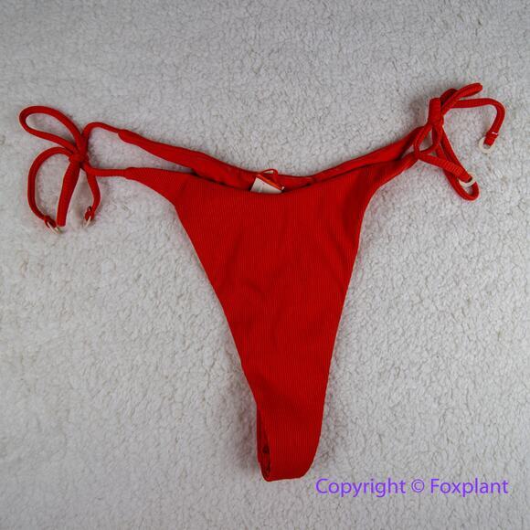 New! Set! Zulu & Zephyr Free People‎ Tie Curve Brief Bikini, size 10 - Picture 5 of 15